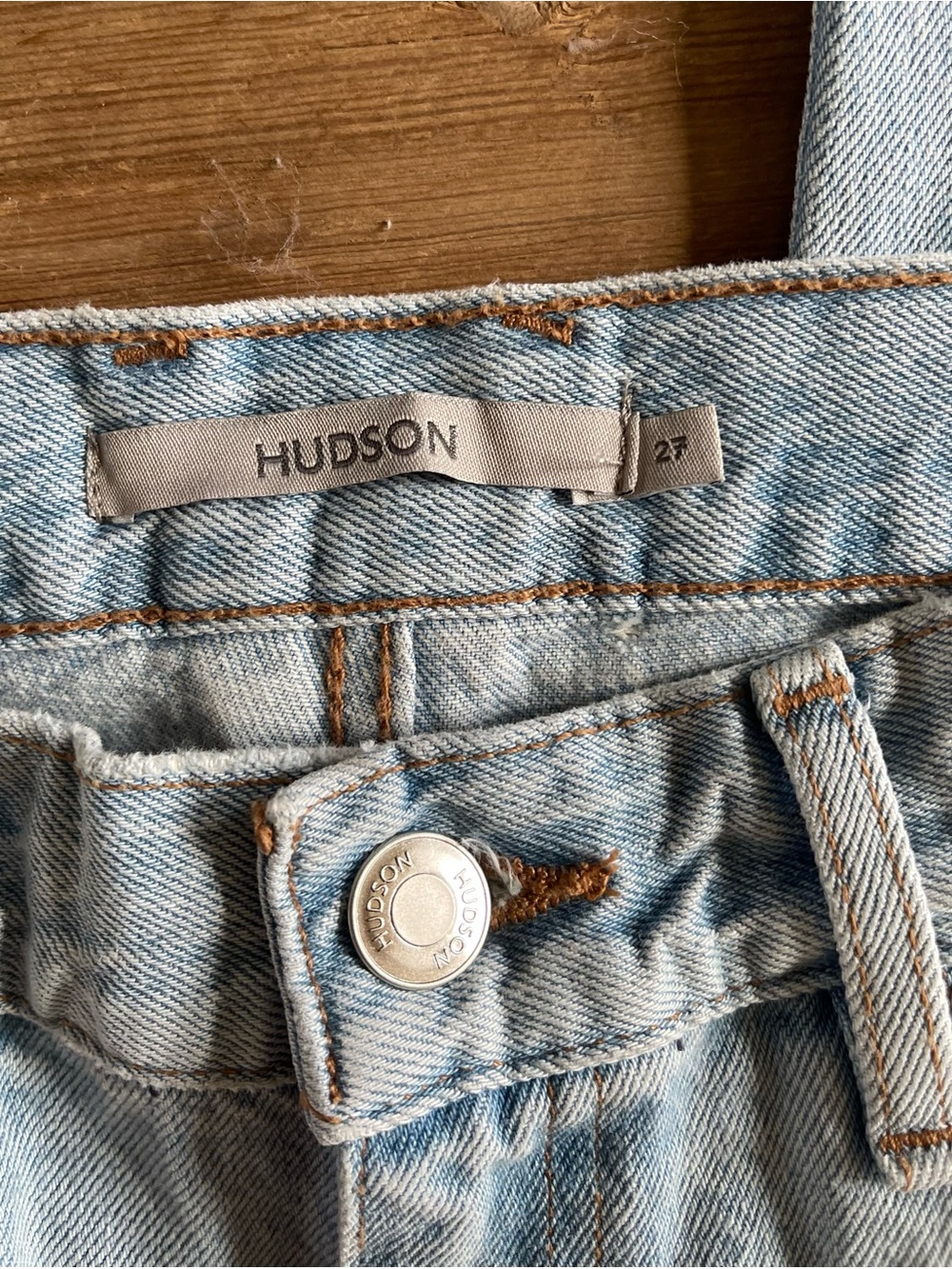 NWT Hudson Rylee Vintage Day Wide Leg Jeans Size 27 Raw Hem - Picture 4 of 7